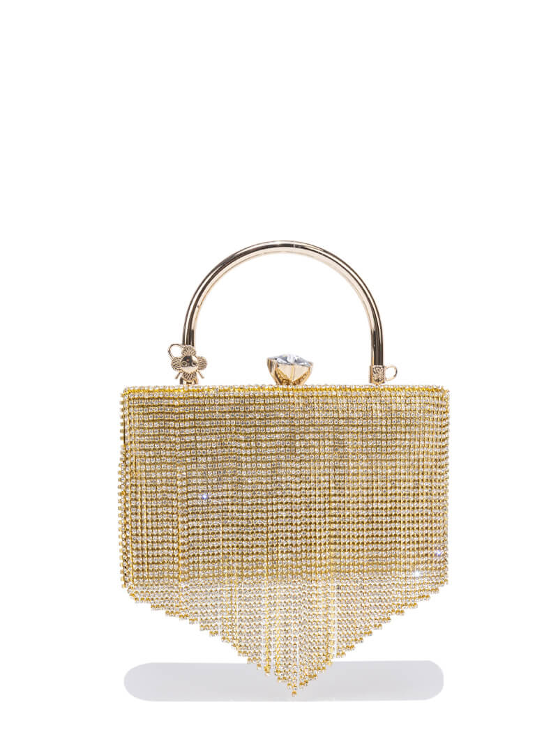 Sac soirée à franges en strass